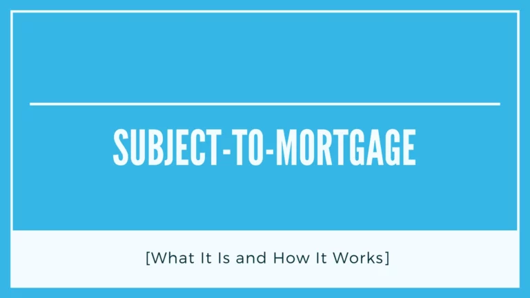 Subject-to-Mortgage