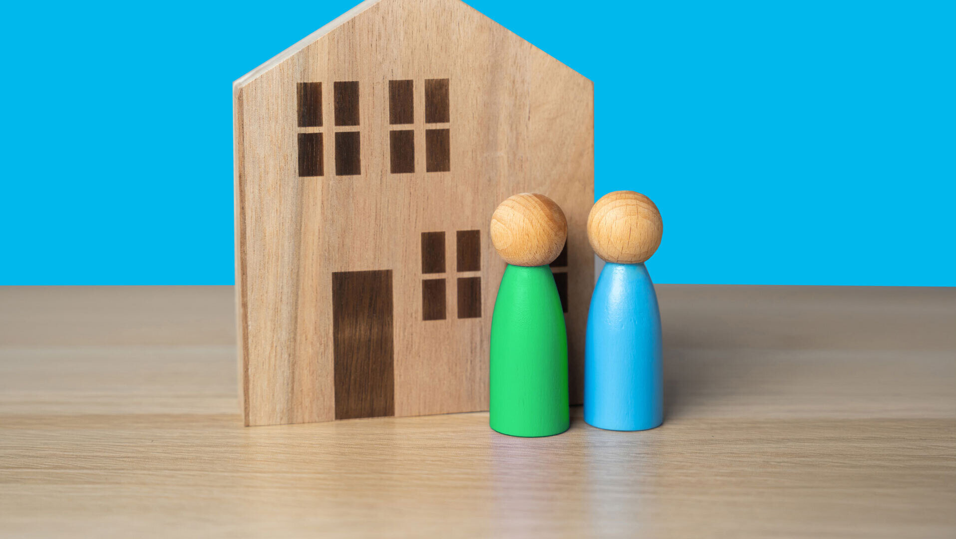 Toy wooden house